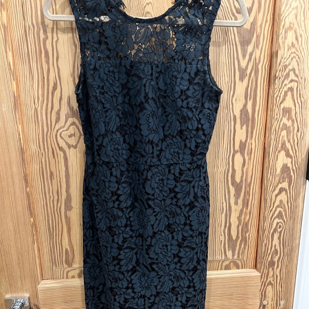 Petite navy dress, wore to a wedding, 🙅🏻no stains - Picture 1 of 5
